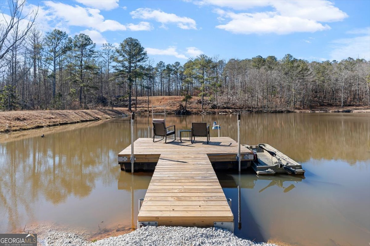 80 Hand Road Bowdon, GA 30108 - Photo 49 of 82 a view of a lake with boats and trees in the background