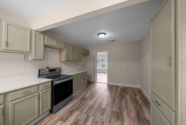 wooden floor in an empty room