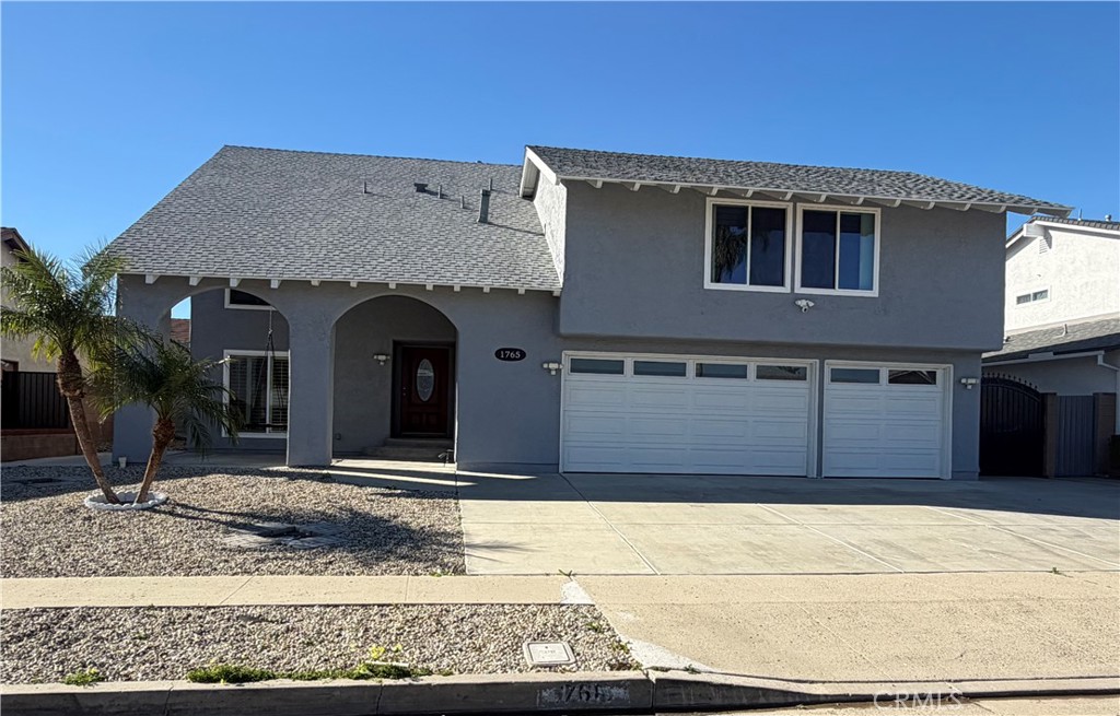 a front view of a house