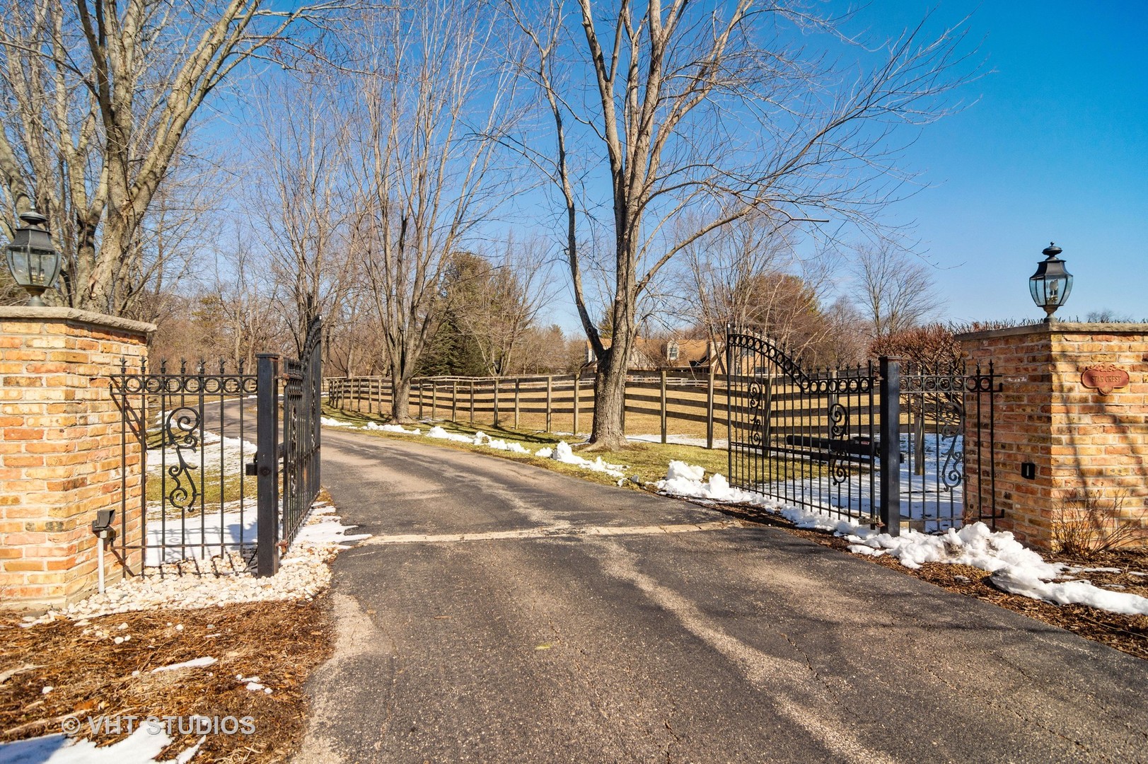 5 Little Bend Road Barrington Hills, IL 60010 - Photo 2 of 4 a view of a street with a trees