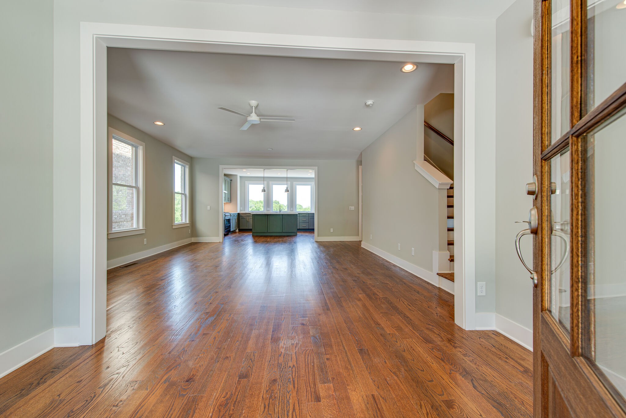 119 Demoss Road Nashville, TN 37209 - Photo 4 of 38 a view of empty room with wooden floor and fireplace
