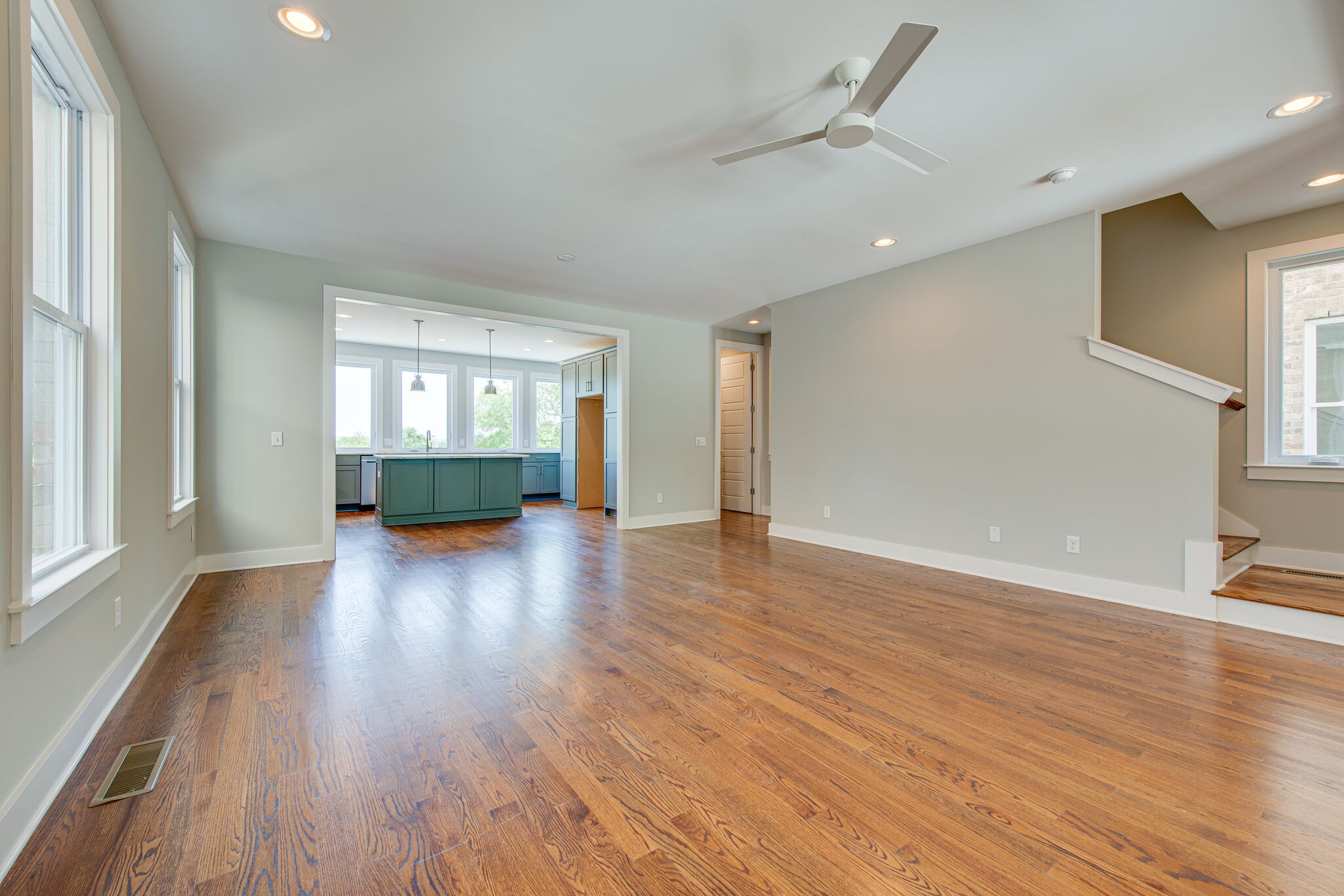 119 Demoss Road Nashville, TN 37209 - Photo 9 of 38 a view of empty room with wooden floor and fan