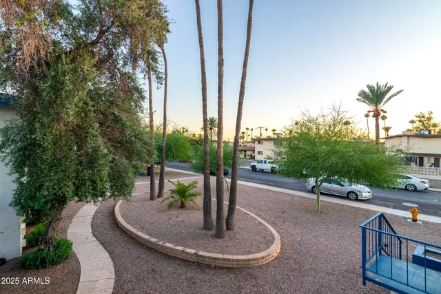 a view of a house with a patio