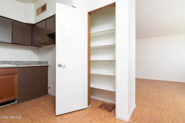 a view of a room with shelf