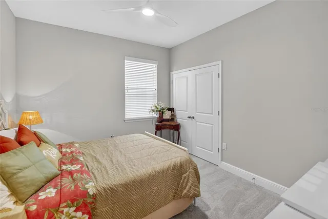 an aerial view of a house with swimming pool