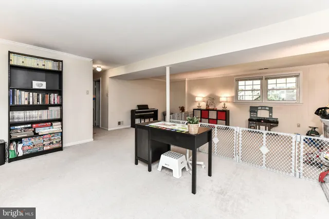 a room with furniture