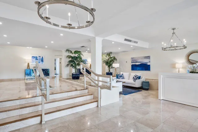 a view of balcony and yard