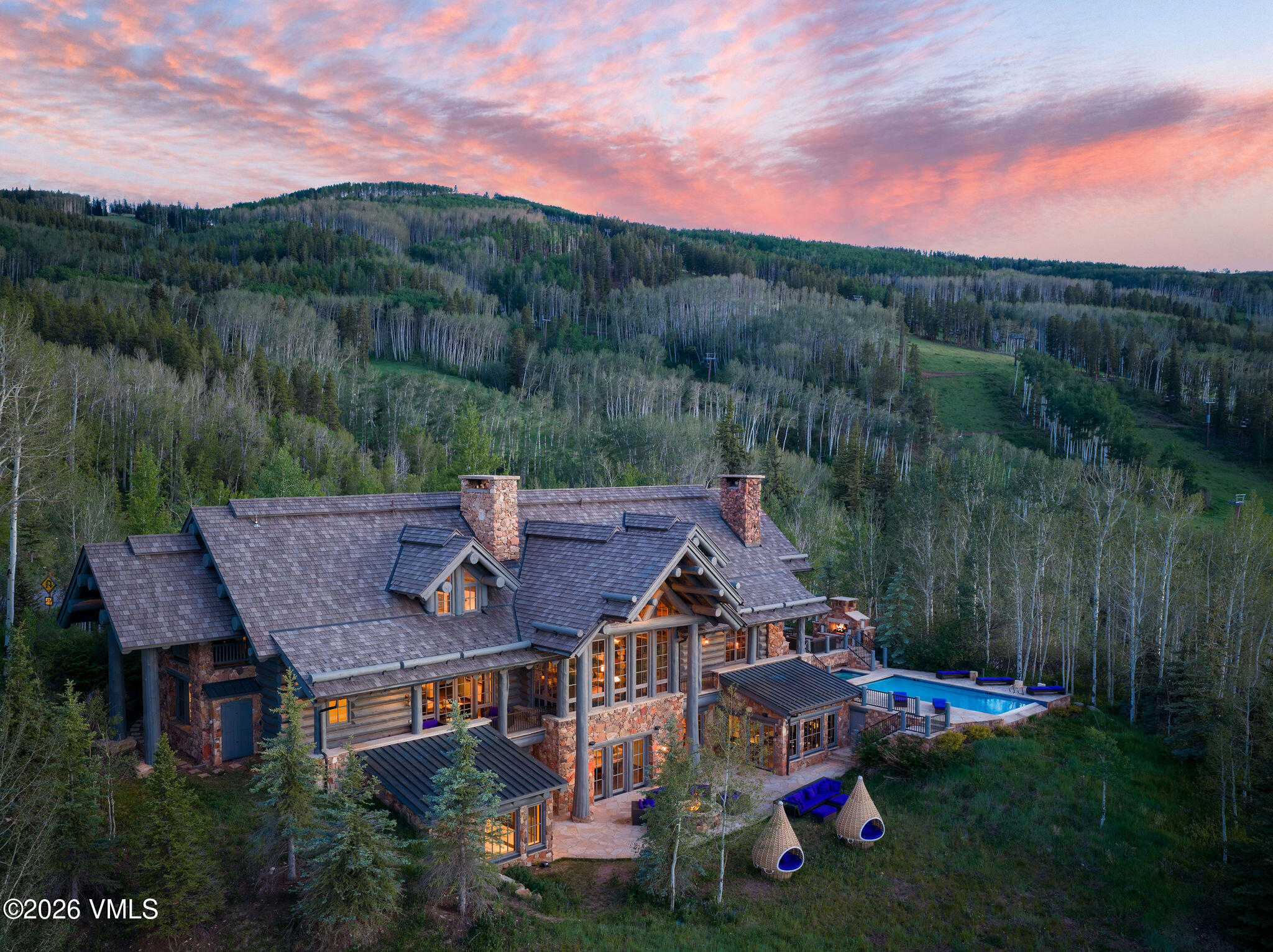 1211 Daybreak Ridge Road Avon, CO 81620 - Photo 1 of 37 2606_1211_daybreak_ridge_aerial_b