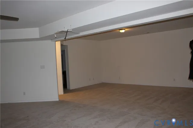 a view of an empty room