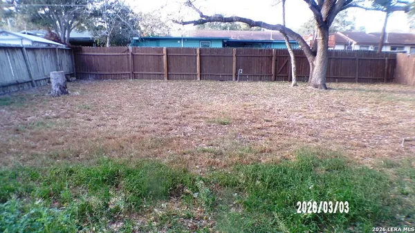 a backyard of a house
