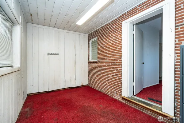 a view of a room with window