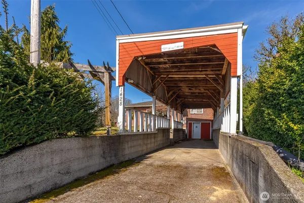a view of outdoor space and deck