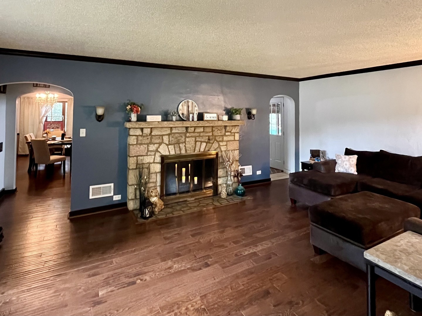 1010 Black Road Joliet, IL 60435 - Photo 8 of 17 a living room with furniture and a fireplace