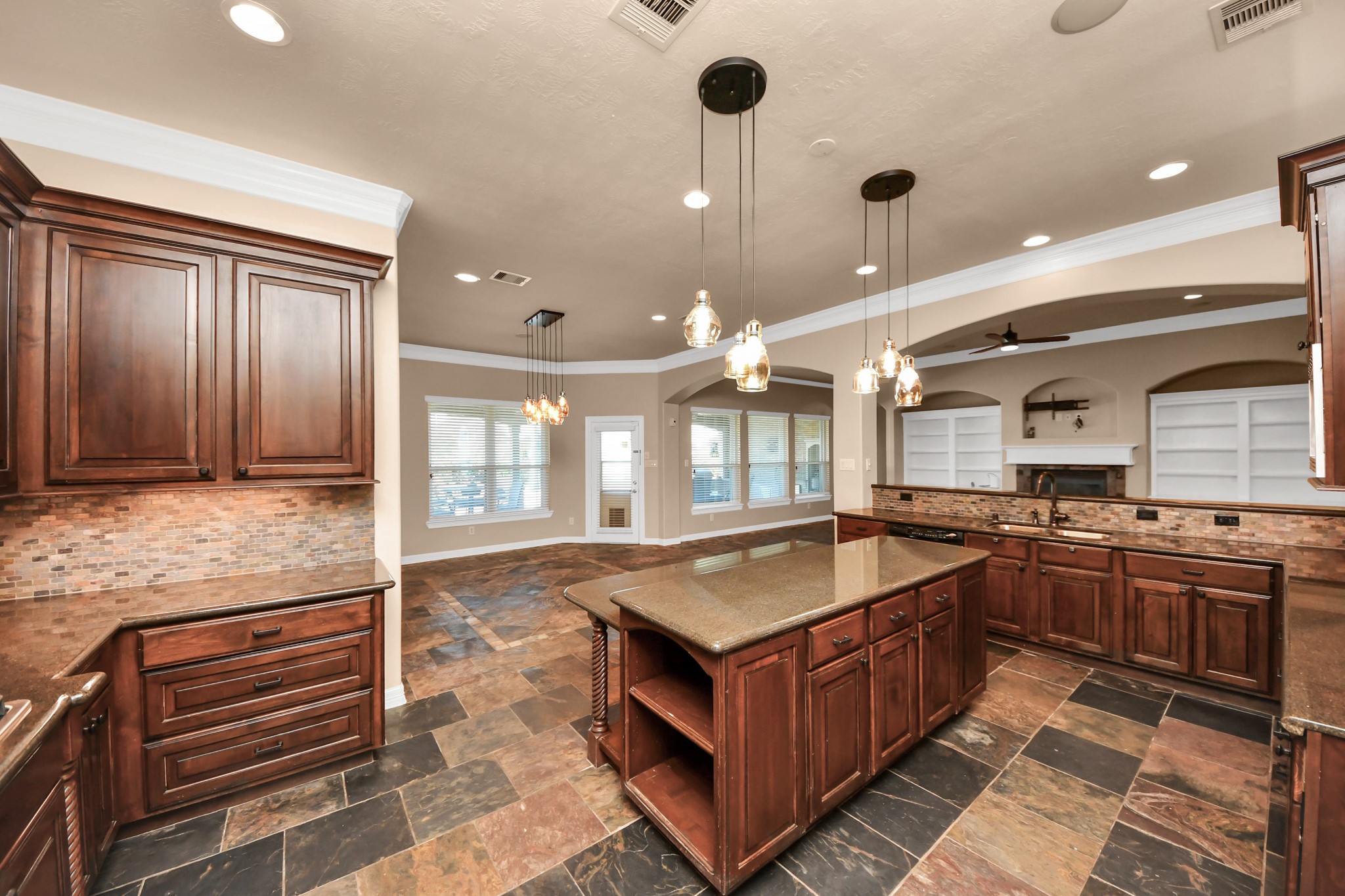 3511 River Bend Drive Rosenberg, TX 77471 - Photo 17 of 50 Spacious kitchen featuring stunning wood cabinets and generous storage