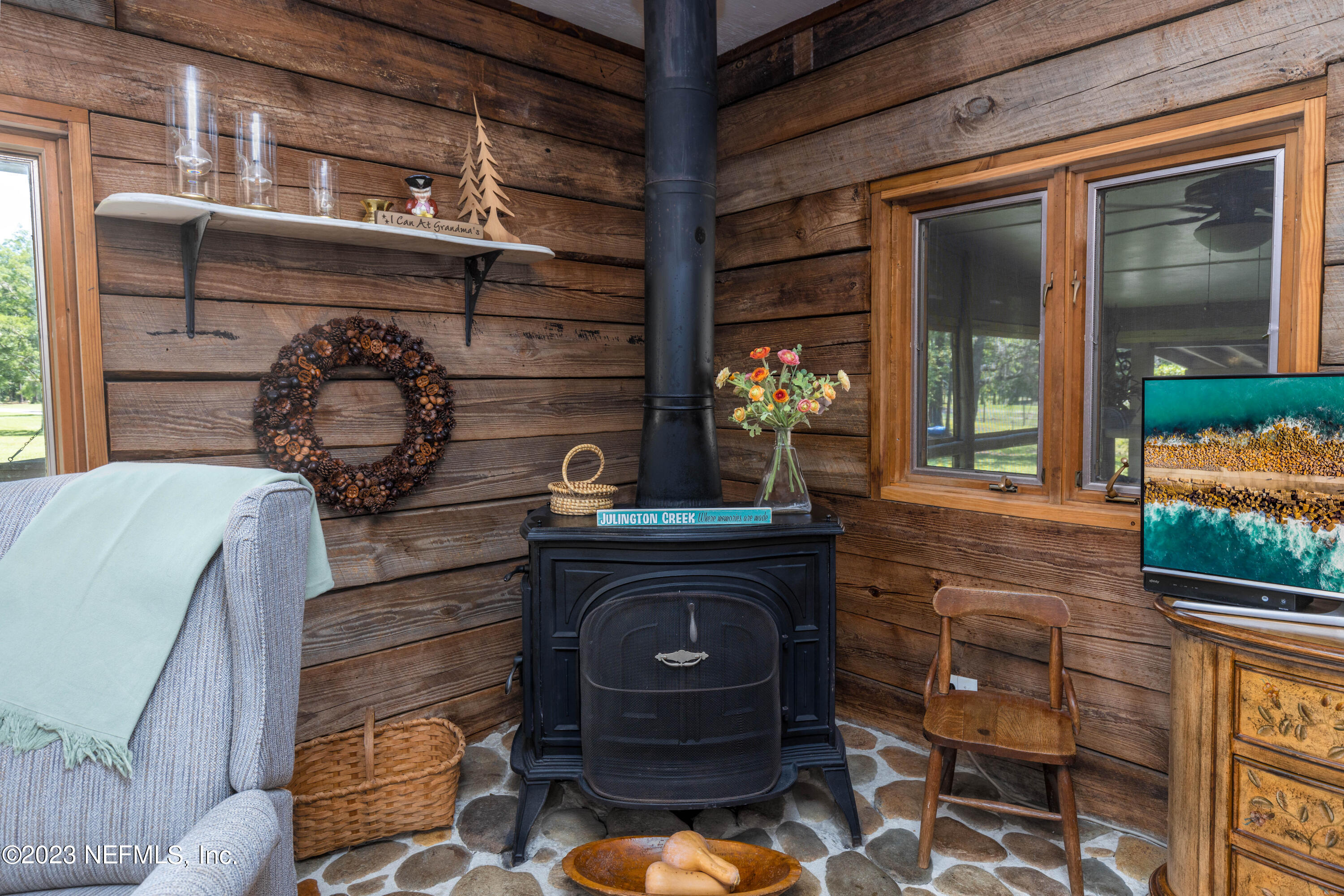 3075 Joe Ashton Road St. Augustine, FL 32092 - Photo 12 of 50 Wood burning furnace in Family Room
