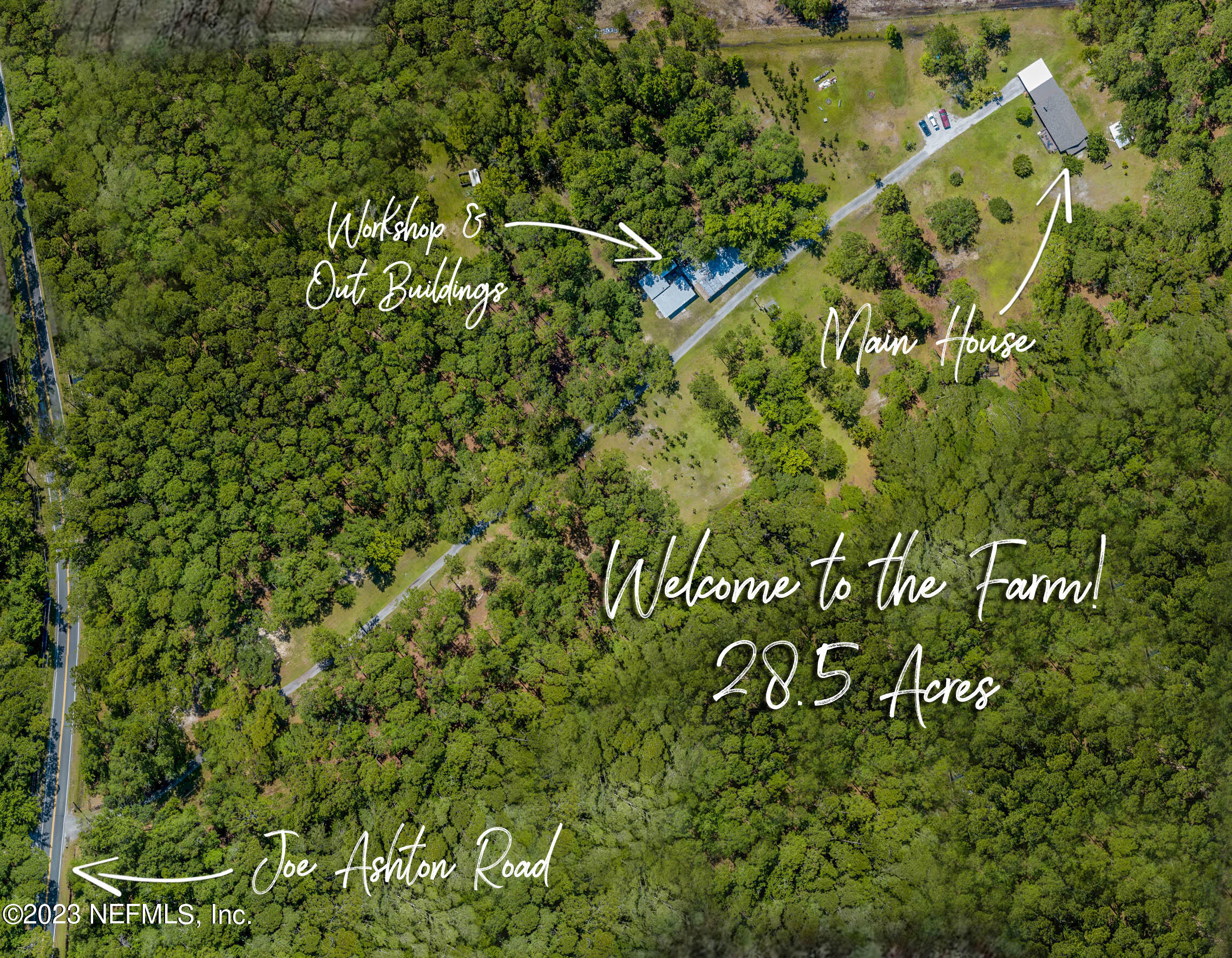 3075 Joe Ashton Road St. Augustine, FL 32092 - Photo 3 of 50 Aerial with callouts