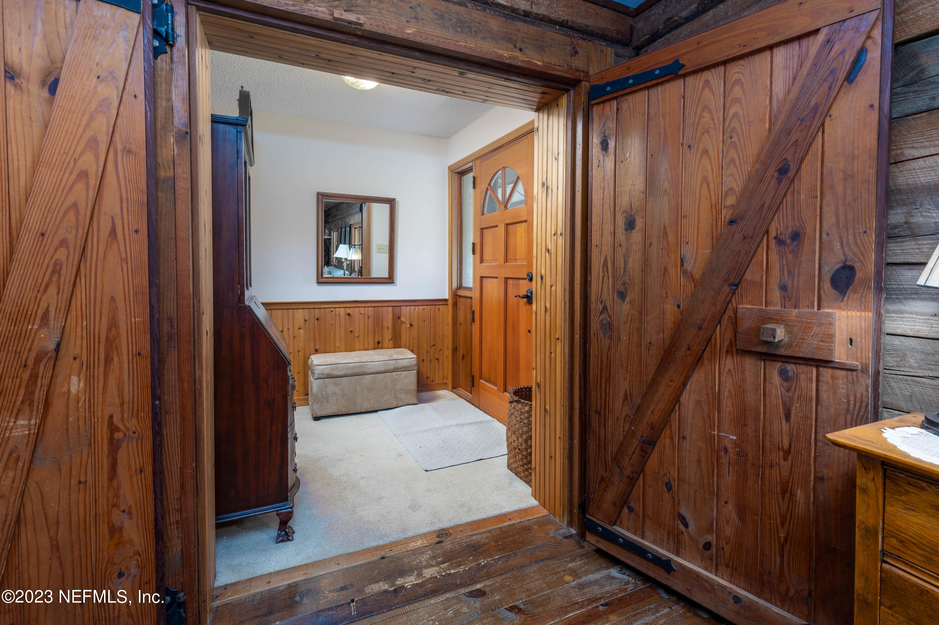 3075 Joe Ashton Road St. Augustine, FL 32092 - Photo 8 of 50 Hand built wooden doors at Foyer