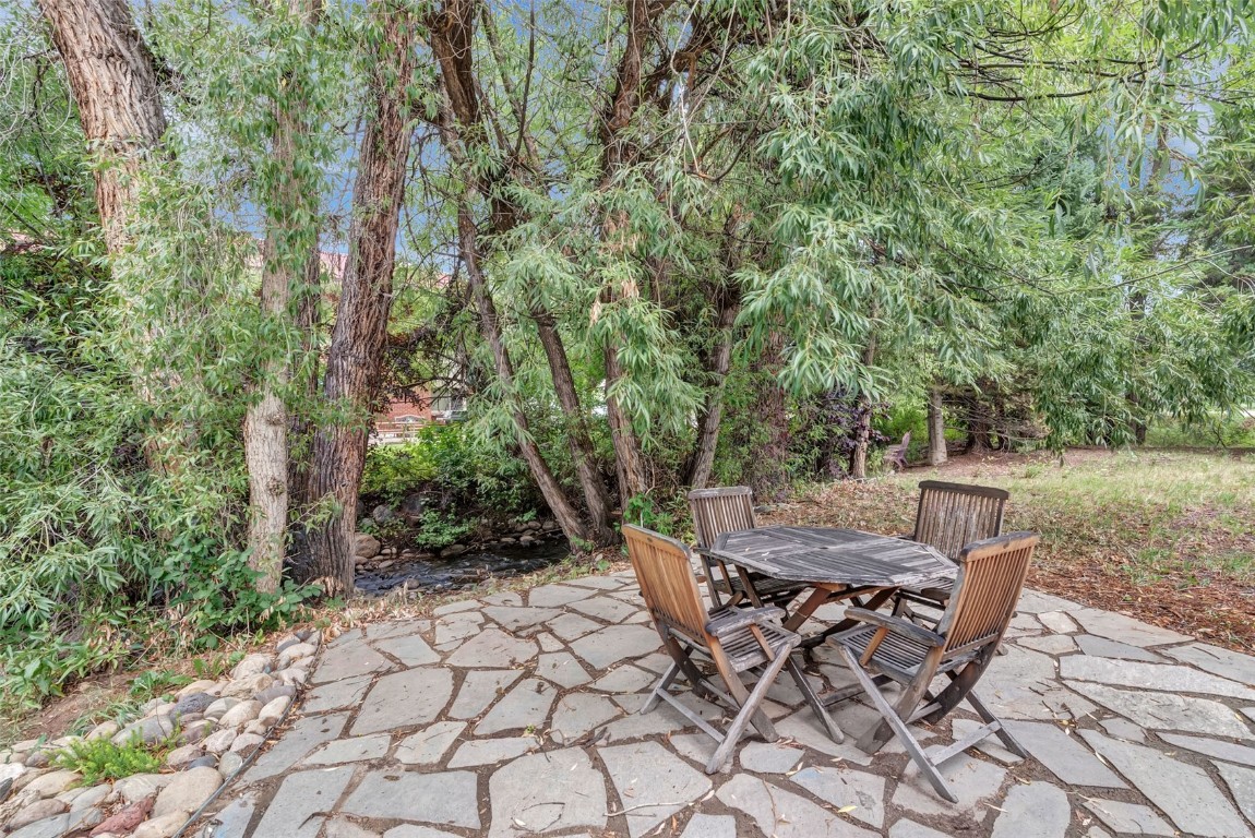 259 6th Street, Unit 8 Steamboat Springs, CO 80487 - Photo 25 of 33 a view of an outdoor space with chairs
