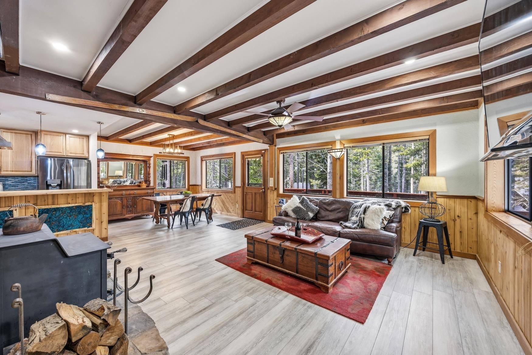 51379 Donner Pass Road Soda Springs, CA 95728 - Photo 5 of 22 a living room with furniture and a large window