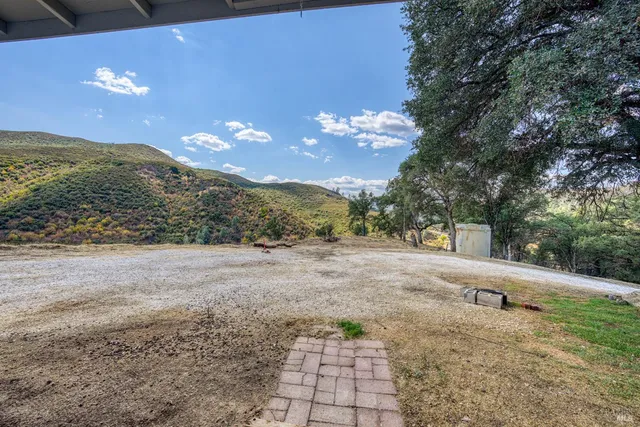 a view of a big yard of the house