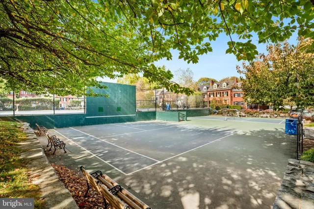 a view of a basketball court