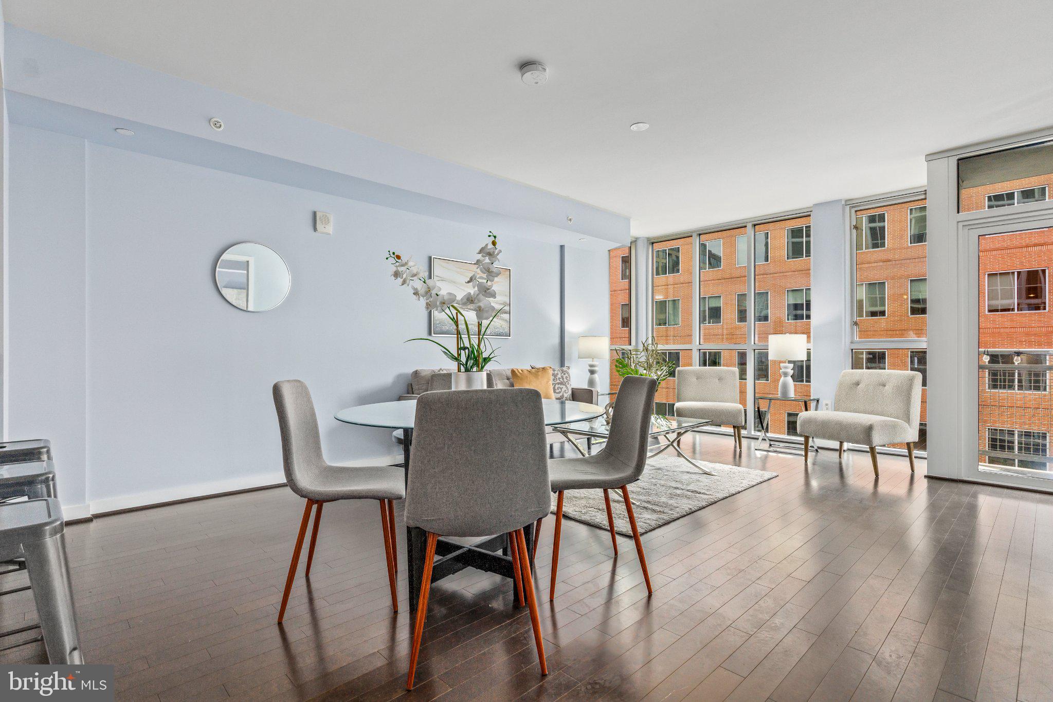 1025 First Street Southeast, Unit 611 Washington, DC 20003 - Photo 22 of 34 Bright and airy urban dining space.