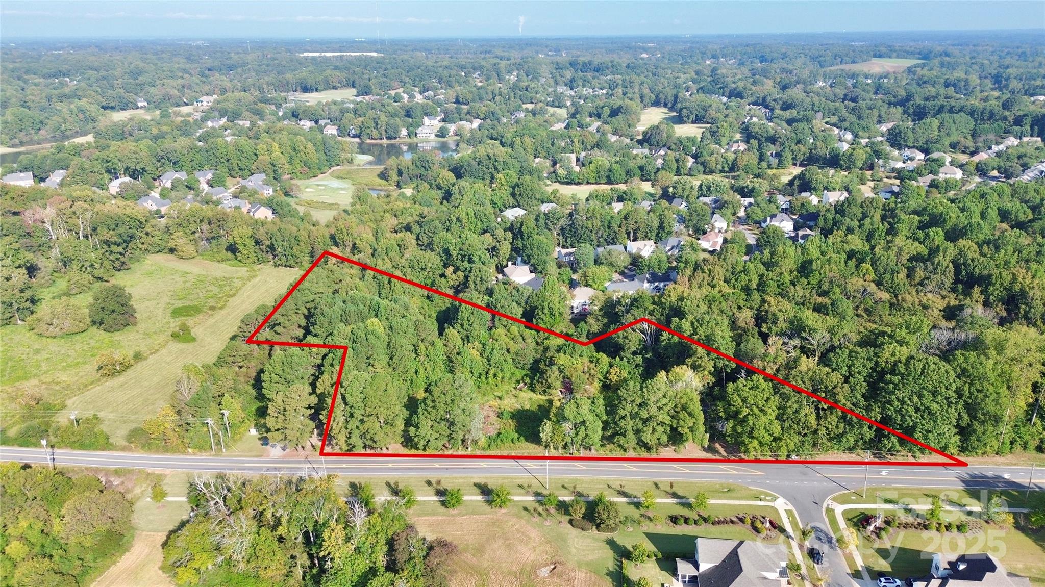 13315 Ramah Church Road Huntersville, NC 28078 - Photo 4 of 9 an aerial view of a houses with a yard