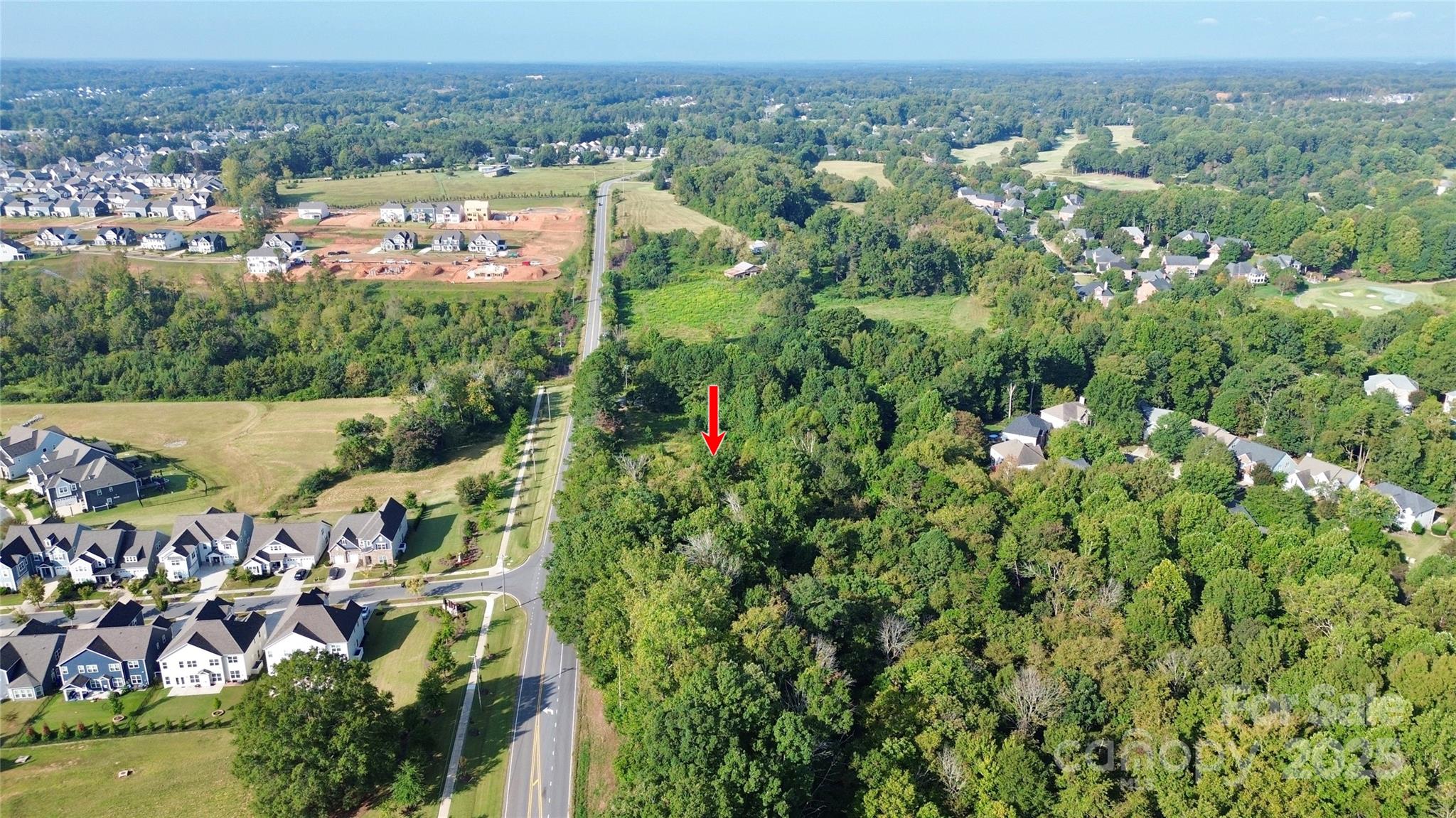 13315 Ramah Church Road Huntersville, NC 28078 - Photo 7 of 9 an aerial view of a house with a yard
