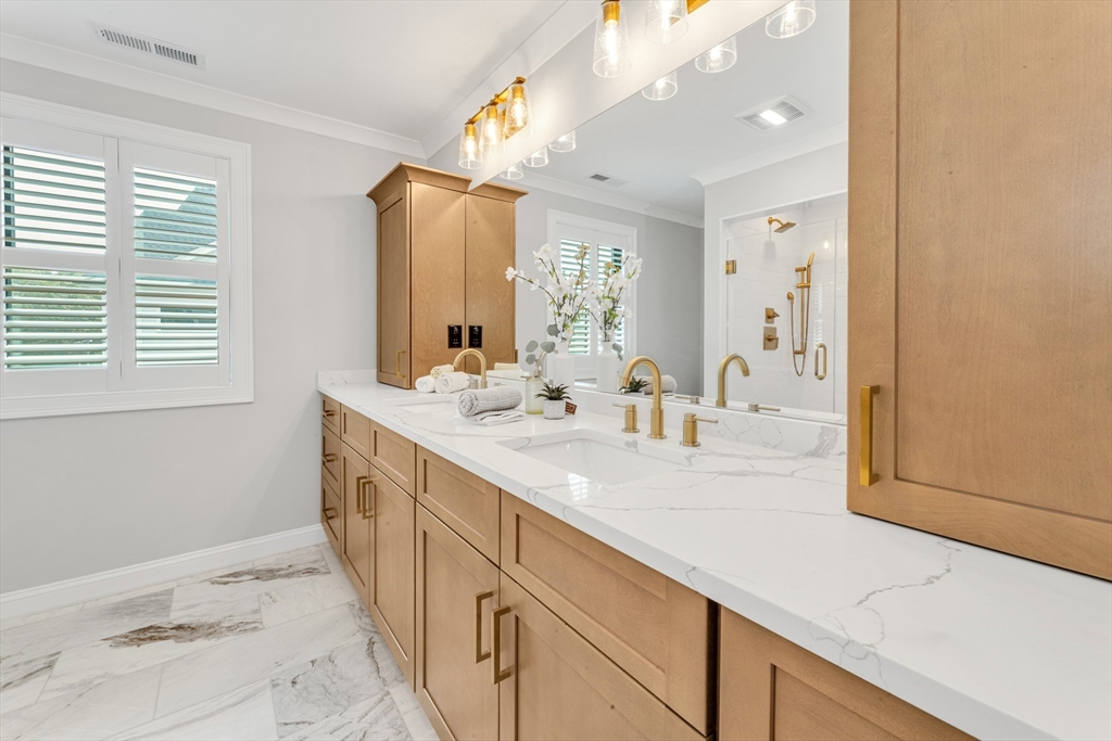 2 Brownson Terrace Boston, MA 02130 - Photo 14 of 30 a spacious bathroom with a sink a mirror and a shower