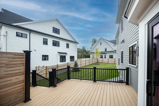a view of a house with a deck