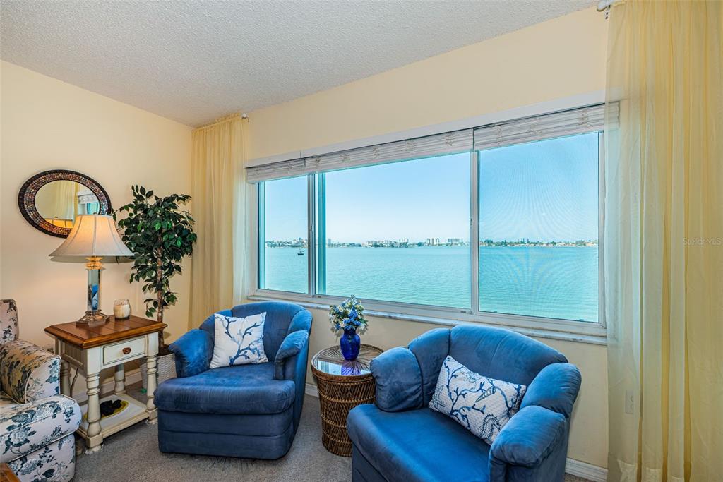 4750 Cove Circle, Unit 303 St. Petersburg, FL 33708 - Photo 20 of 64 a living room with furniture and a large window