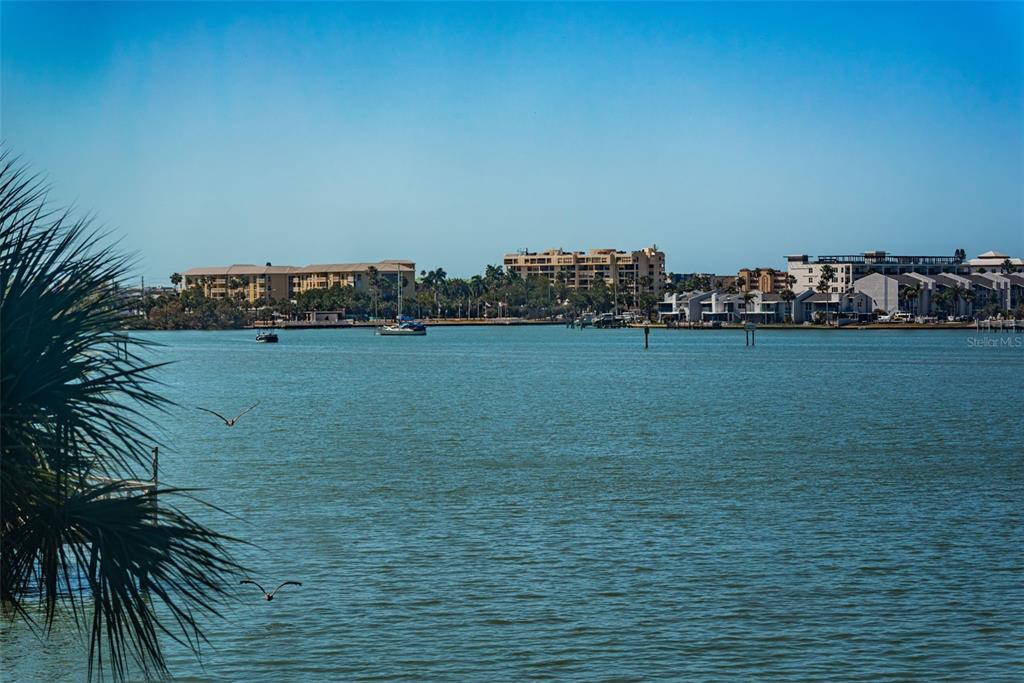 4750 Cove Circle, Unit 303 St. Petersburg, FL 33708 - Photo 35 of 64 a view of a lake with a big yard