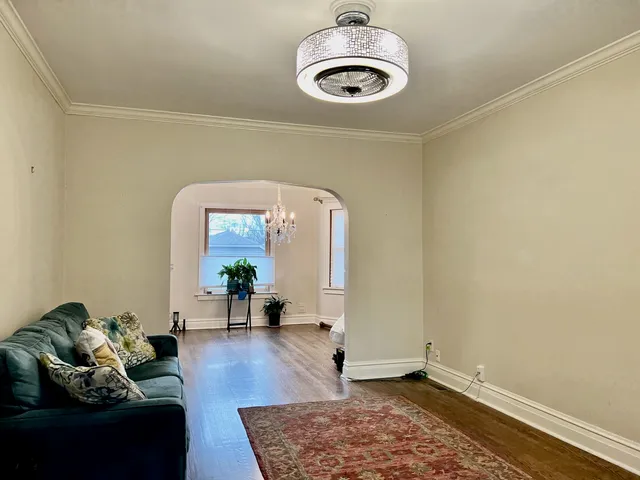 a view of a livingroom with washing machine