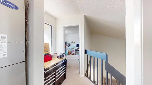 a workspace with furniture and wooden floor