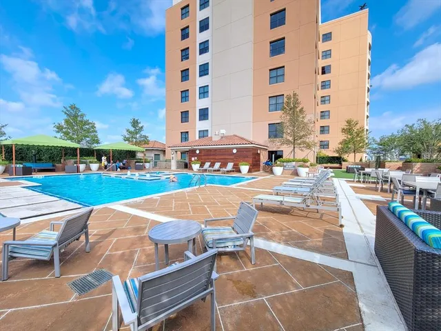 a view of outdoor space with seating area