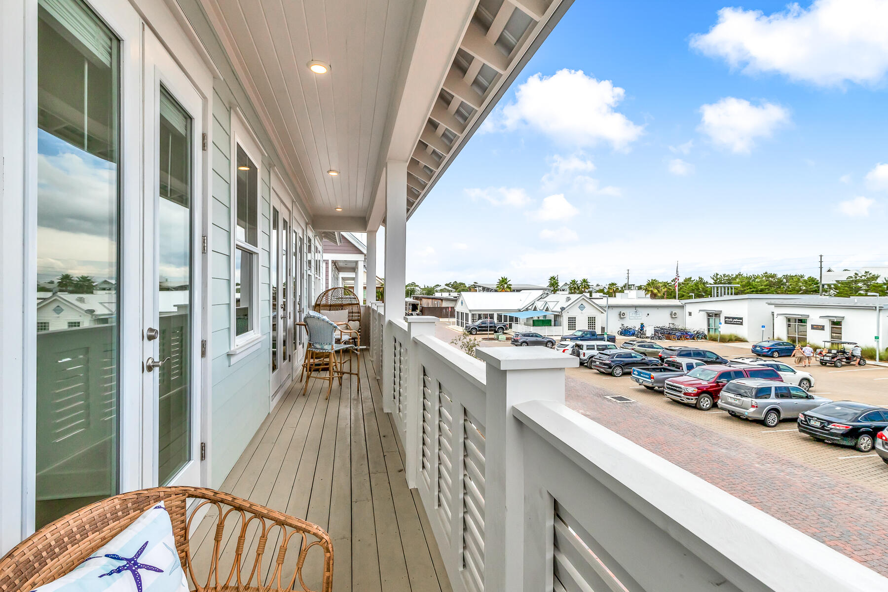 110 Wharf Ln Inlet Beach, Unit C Inlet Beach, FL 32461 - Photo 16 of 53 a view of a balcony with city view