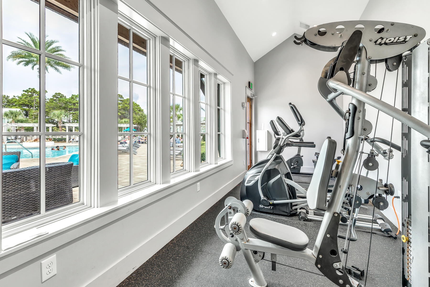 110 Wharf Ln Inlet Beach, Unit C Inlet Beach, FL 32461 - Photo 34 of 53 a view of a room with gym equipment