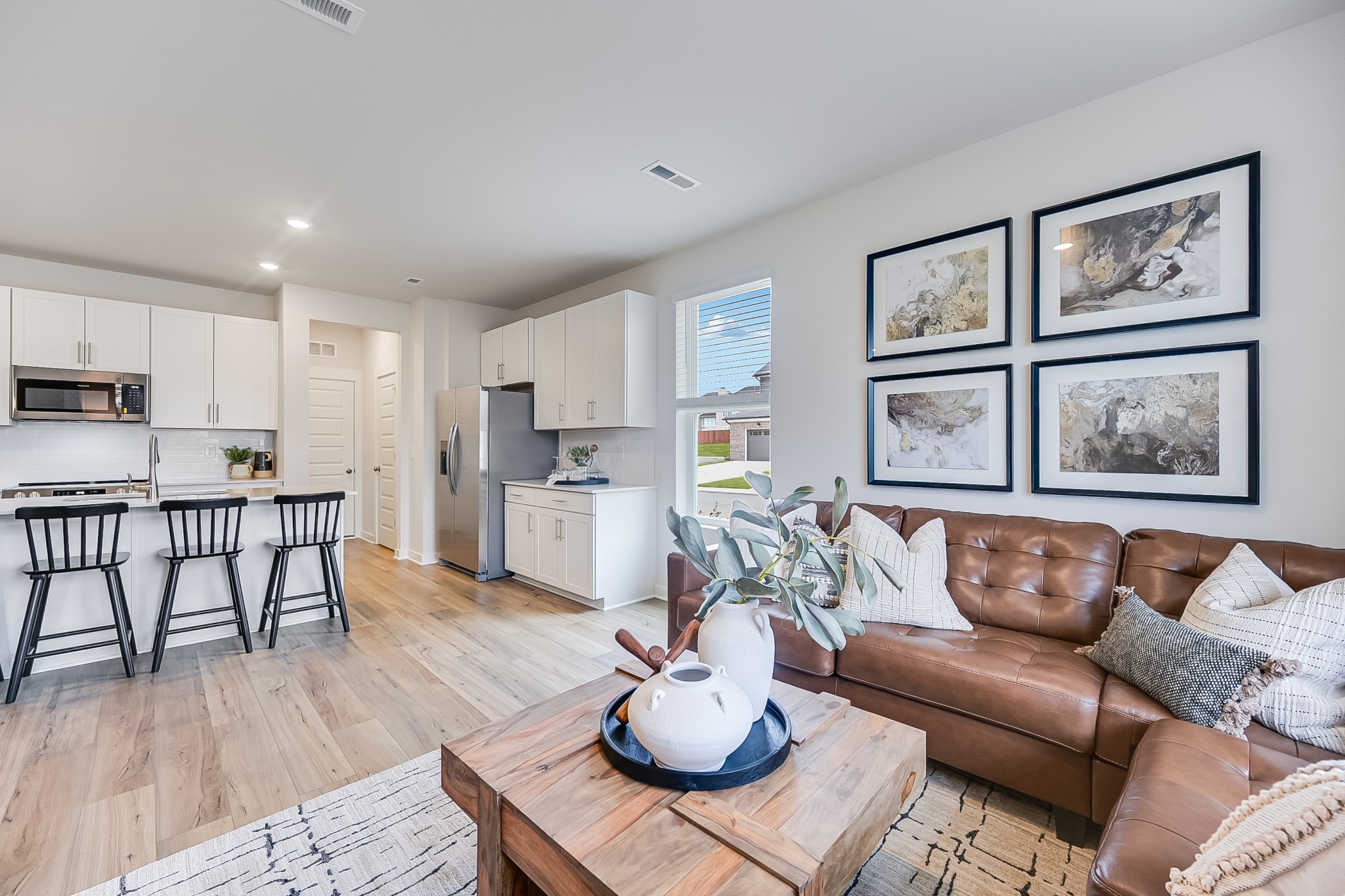 514 Lydia Ashley Lane Smyrna, TN 37167 - Photo 15 of 28 a living room with furniture and kitchen view