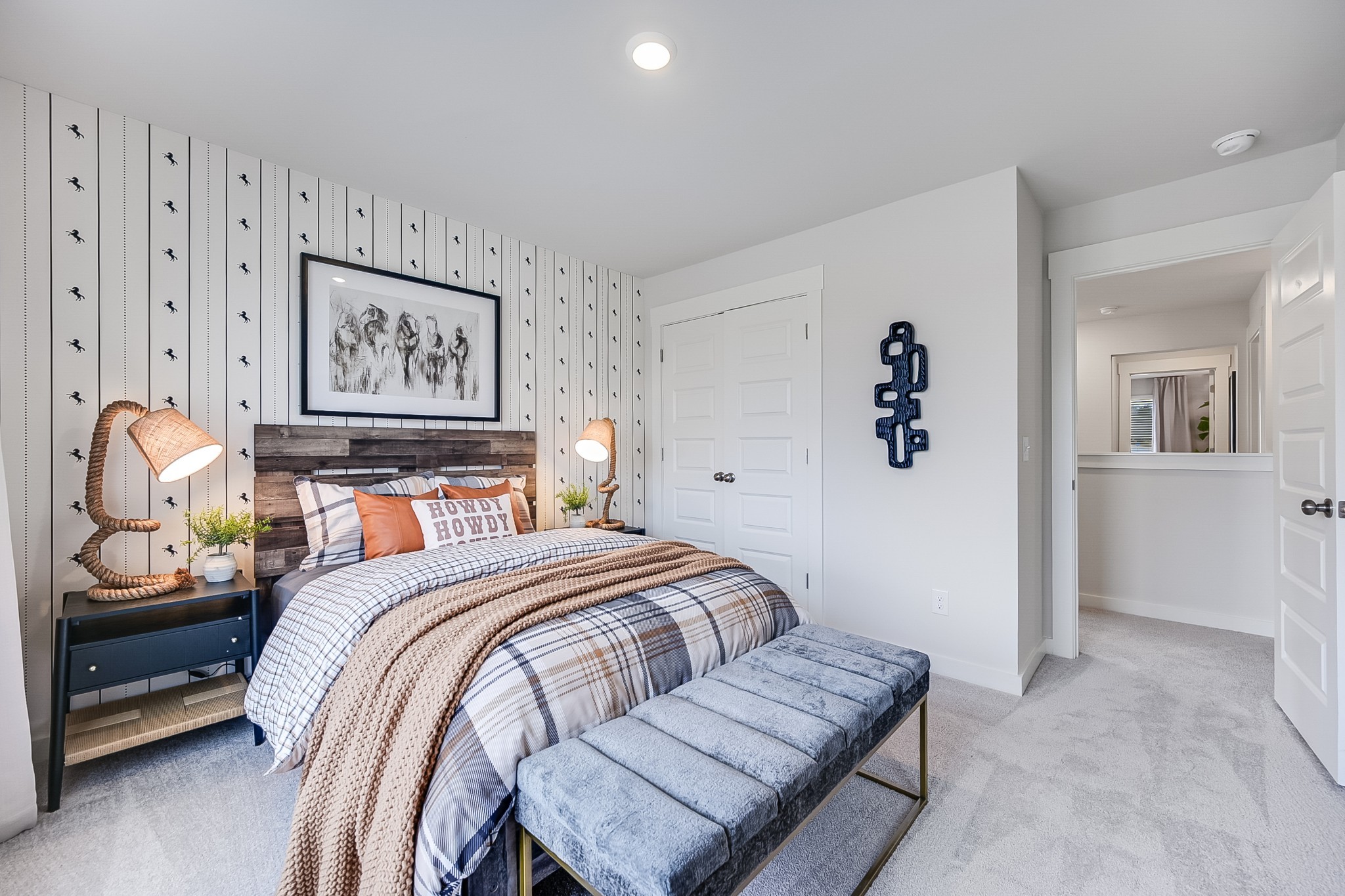 514 Lydia Ashley Lane Smyrna, TN 37167 - Photo 24 of 28 a bedroom with a bed and a painting on the wall