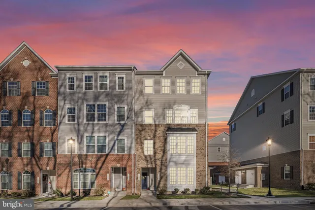 a front view of a multi story building