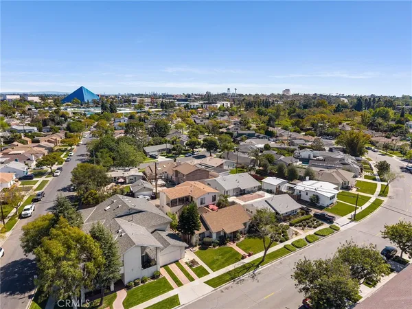an aerial view of a city