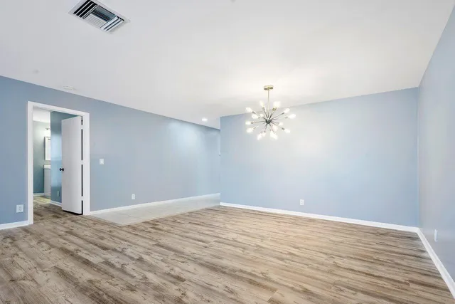 wooden floor in an empty room