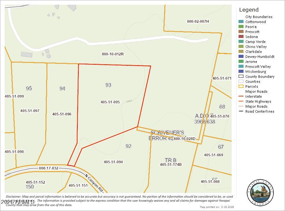 6651 North Canyon Road, Unit 93 Rimrock, AZ 86335 - Photo 5 of 5 Map