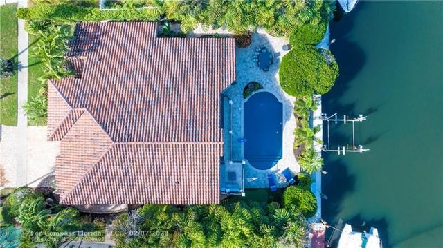 a aerial view of a garden