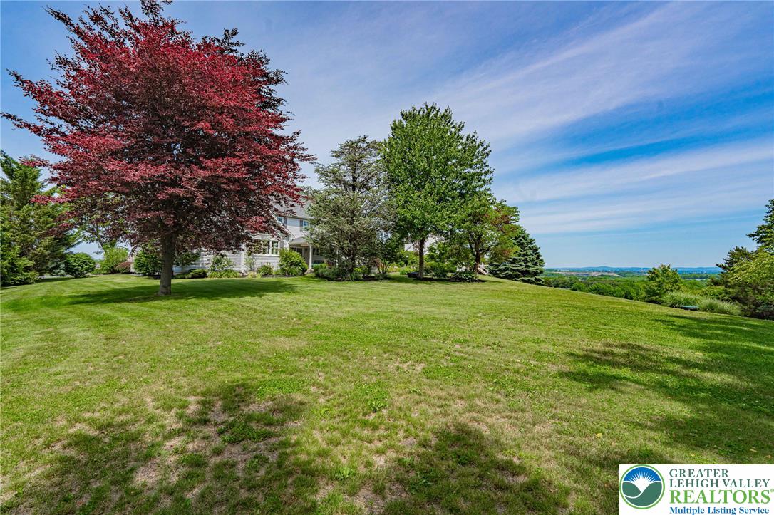 4542 Springfield Drive Coplay, PA 18037 - Photo 74 of 89 An inviting front lawn with mature trees and distant landscape views offers tranquil outdoor living.