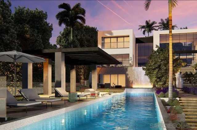 a view of a house with sitting area