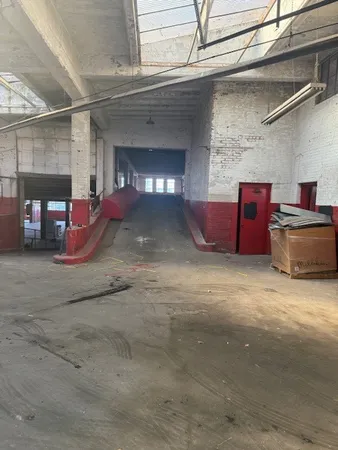 a view of a car garage