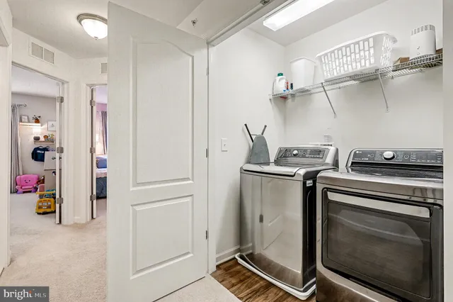 a room with storage and utility