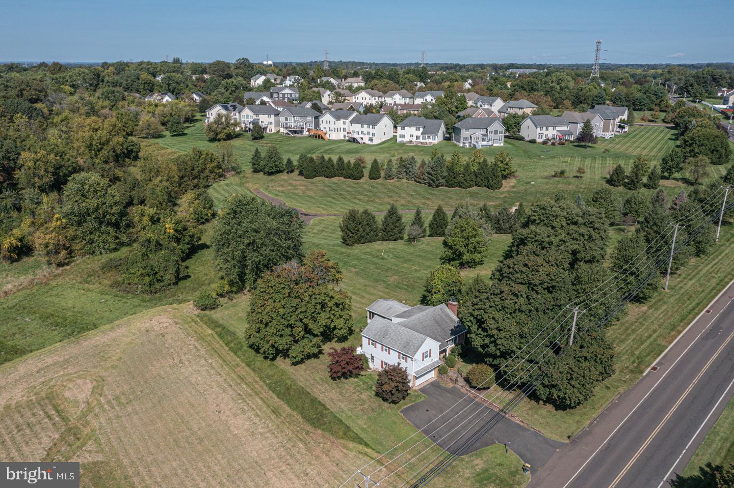 54 Eagle Road Newtown, PA 18940 - Photo 30 of 31 an aerial view of a house with a yard