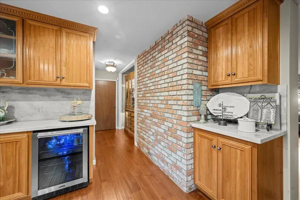 a bathroom with a granite countertop sink and a granite top